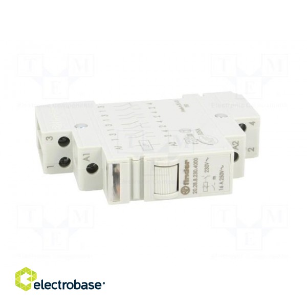 Relay: installation | bistable | NO x2 | 230VAC | Mounting: DIN | 16A фото 9