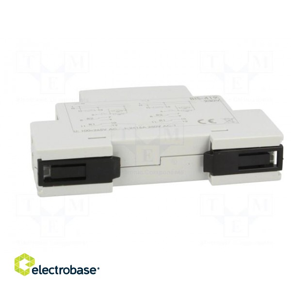 Relay: installation | bistable | DPDT | Mounting: DIN | 16A | -25÷50°C фото 5