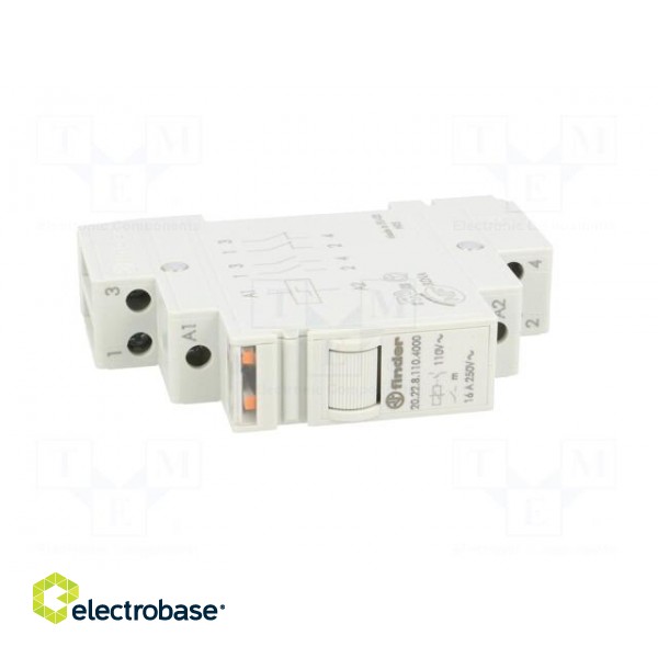 Relay: installation | bistable | NO x2 | 110VAC | Mounting: DIN | 16A фото 9