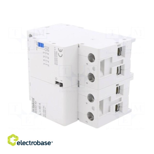 Relay: installation | bistable,impulse | NO x4 | Ucoil: 230VAC | 40A фото 2