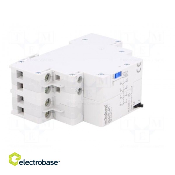 Relay: installation | bistable,impulse | NO x4 | Ucoil: 230VAC | 32A фото 8