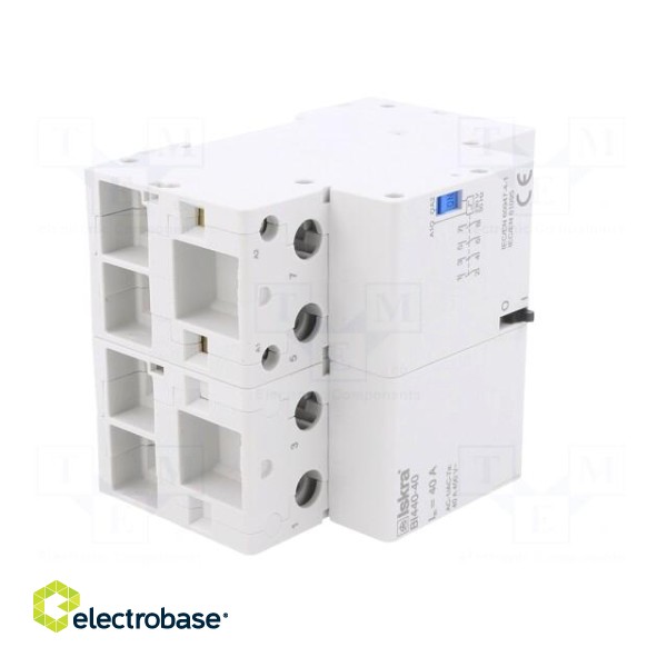 Relay: installation | bistable,impulse | NO x4 | Ucoil: 230VAC | 40A фото 8