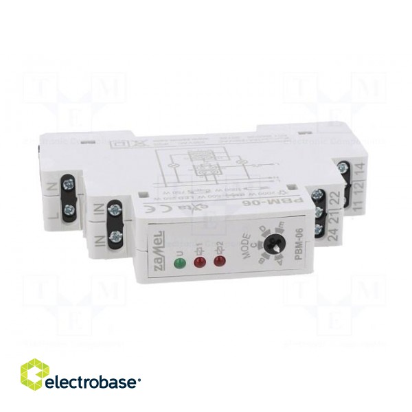 Relay: installation | bistable,impulse | SPDT x2 | Ucoil: 230VAC фото 9