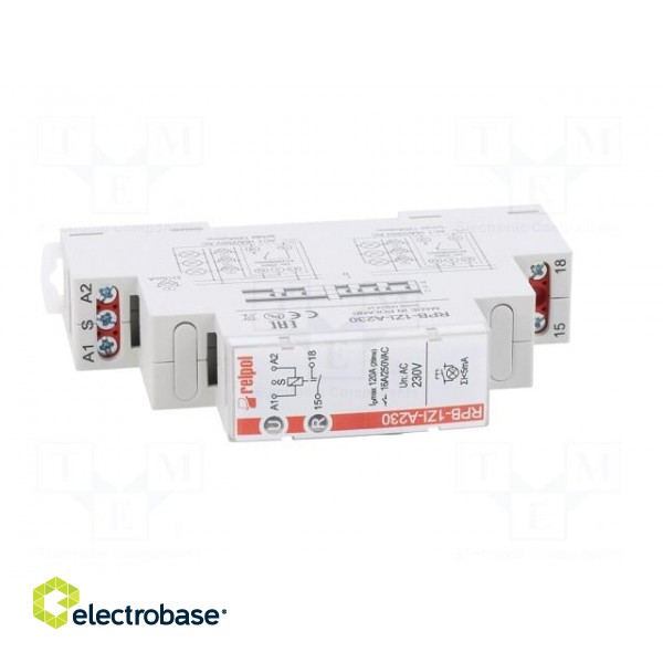 Relay: installation | bistable,impulse | SPST-NO | 16A | max.300VDC фото 9