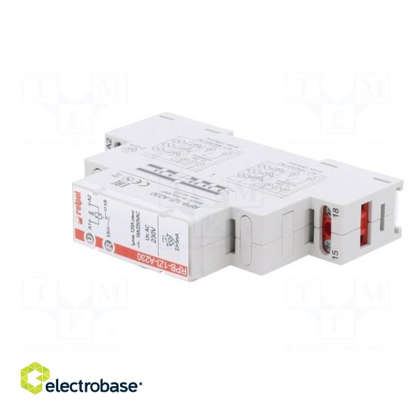 Relay: installation | bistable,impulse | SPST-NO | 16A | max.300VDC фото 2