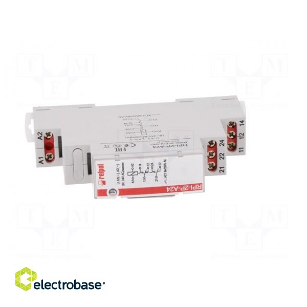 Relay: installation | monostable | DPDT | 8A | Uswitch: max.300VAC фото 9