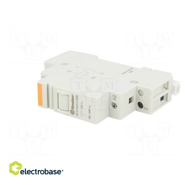 Relay: installation | monostable | NO | Ucoil: 12VAC | Mounting: DIN фото 2