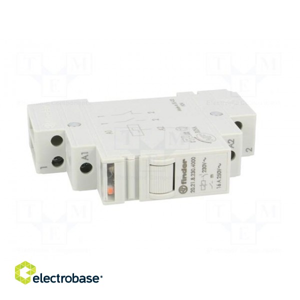 Relay: installation | monostable | NO | Ucoil: 230VAC | Mounting: DIN фото 9