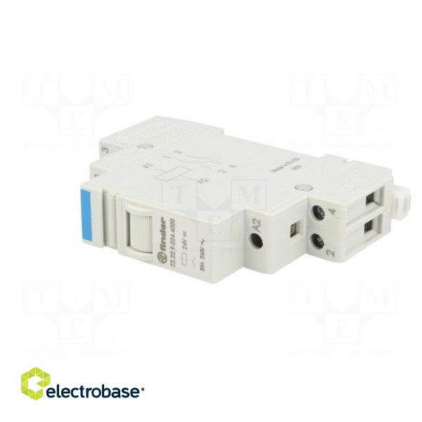 Relay: installation | monostable | NO x2 | Ucoil: 24VDC | Mounting: DIN фото 2
