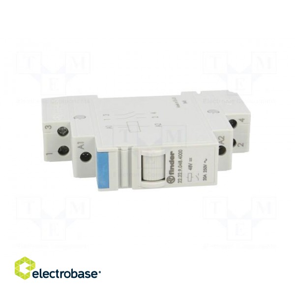 Relay: installation | monostable | NO x2 | Ucoil: 48VDC | Mounting: DIN фото 8