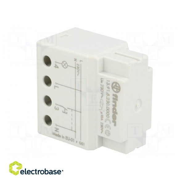 Relay: timer | bistable | NO | 230VAC | Mounting: DIN | 10A | -10÷60°C фото 4