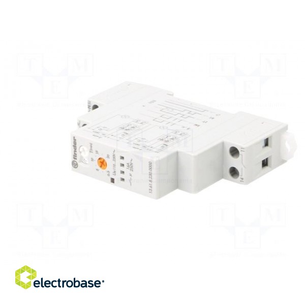 Relay: timer | bistable,impulse,monostable | NO | Ucoil: 230VAC | 16A фото 2