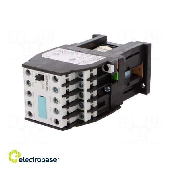 Contactor: 10-pole | NC + NO x9 | 24VDC | 10A | DIN | screw terminals image 2