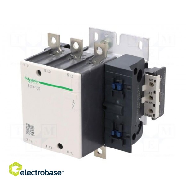 Contactor: 3-pole | NO x3 | 220VAC | 150A | for DIN rail mounting image 1