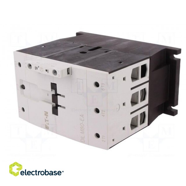 Contactor: 3-pole | NO x3 | 24VDC | 80A | DIN,on panel | DILM80 | 690V image 2