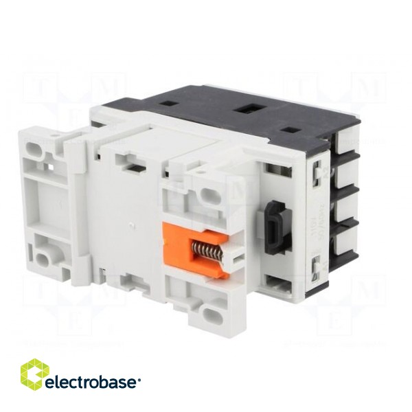 Contactor: 3-pole | NO x3 | Auxiliary contacts: NC | 110VAC | 25A | DIN image 6