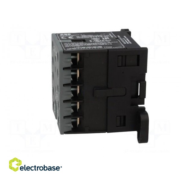 Contactor: 3-pole | NO x3 | Auxiliary contacts: NC | 12VDC | 6A | BC6 image 3