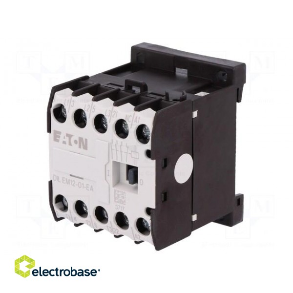 Contactor: 3-pole | NO x3 | Auxiliary contacts: NC | 230VAC | 12A | DIN фото 1