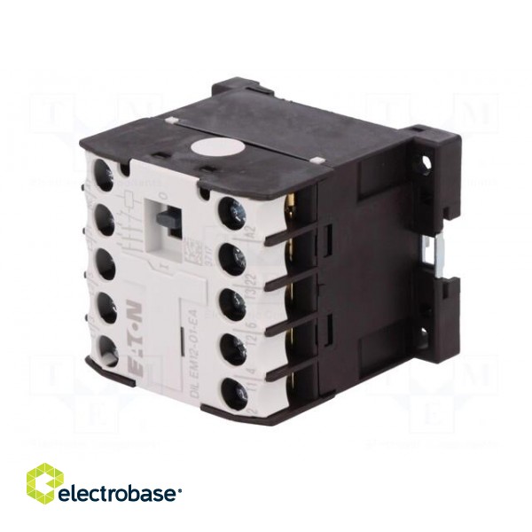 Contactor: 3-pole | NO x3 | Auxiliary contacts: NC | 230VAC | 12A | DIN фото 2