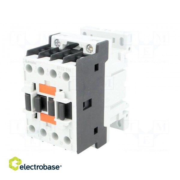 Contactor: 3-pole | NO x3 | Auxiliary contacts: NC | 230VAC | 12A | DIN image 2