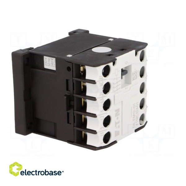 Contactor: 3-pole | NO x3 | Auxiliary contacts: NC | 230VAC | 12A | DIN image 8