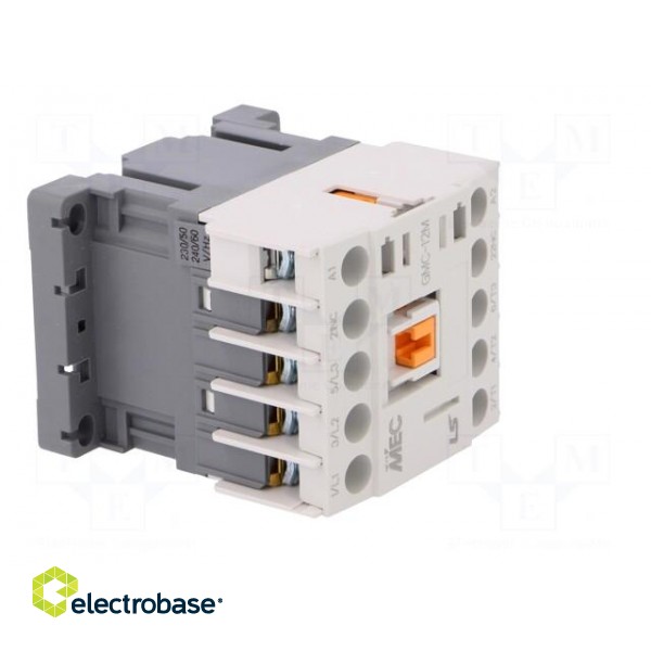 Contactor: 3-pole | NO x3 | Auxiliary contacts: NC | 230VAC | 12A | IP20 image 8