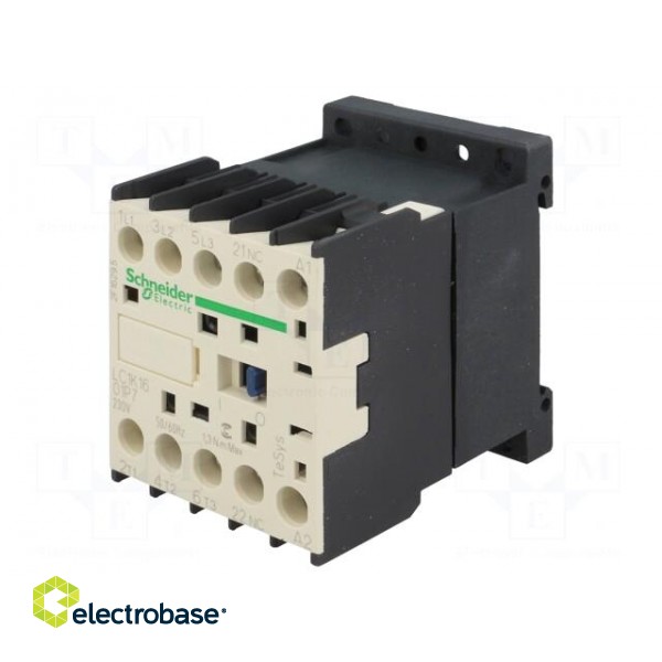 Contactor: 3-pole | NO x3 | Auxiliary contacts: NC | 230VAC | 16A | 690V image 1