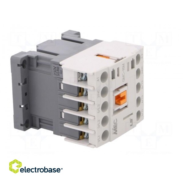 Contactor: 3-pole | NO x3 | Auxiliary contacts: NC | 230VAC | 16A | IP20 image 8