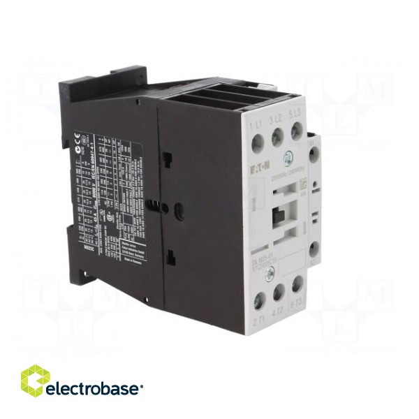 Contactor: 3-pole | NO x3 | Auxiliary contacts: NC | 230VAC | 25A | 690V image 8