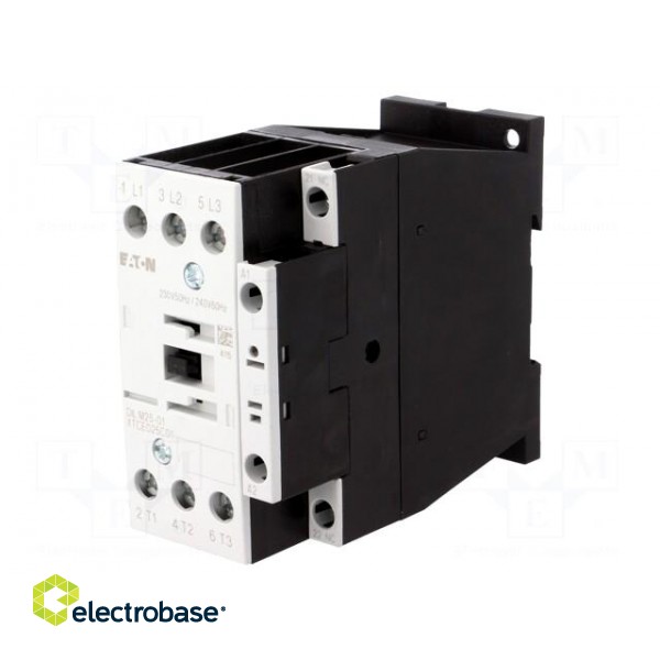 Contactor: 3-pole | NO x3 | Auxiliary contacts: NC | 230VAC | 25A | 690V image 1