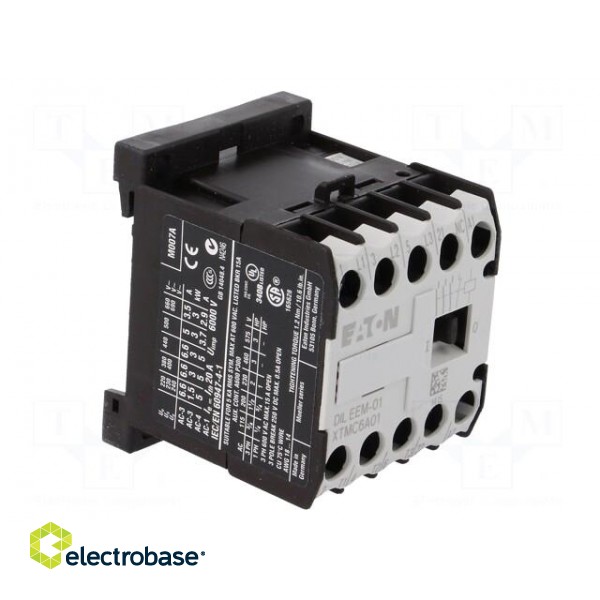 Contactor: 3-pole | NO x3 | Auxiliary contacts: NC | 230VAC | 6.6A image 8
