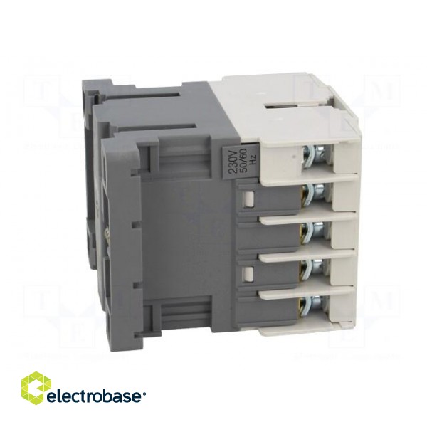 Contactor: 3-pole | NO x3 | Auxiliary contacts: NC | 230VAC | 6A | DIN image 7
