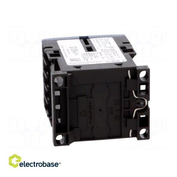 Contactor: 3-pole | NO x3 | Auxiliary contacts: NC | 230VAC | 7A | 3RT20 image 5