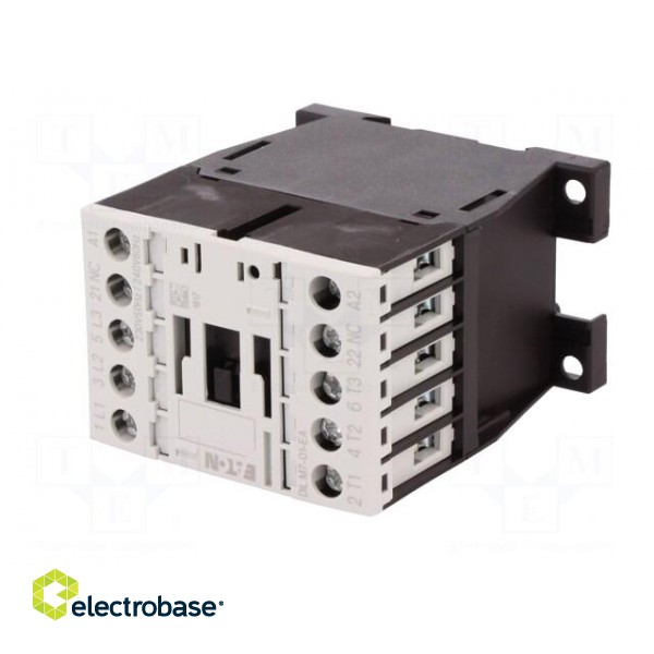 Contactor: 3-pole | NO x3 | Auxiliary contacts: NC | 230VAC | 7A | DILM7 фото 2