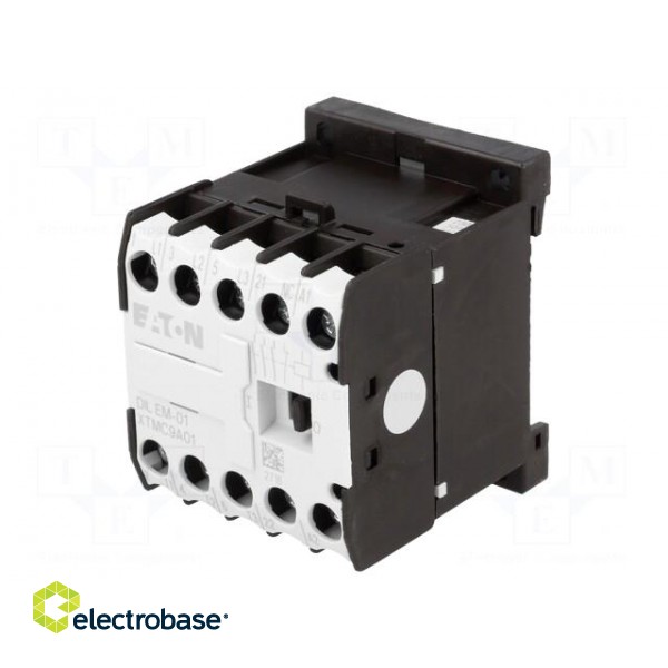 Contactor: 3-pole | NO x3 | Auxiliary contacts: NC | 230VAC | 8.8A | DIN image 1