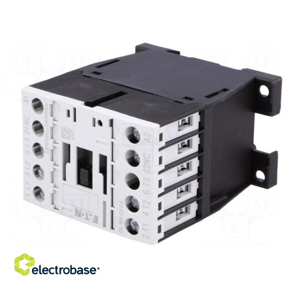 Contactor: 3-pole | NO x3 | Auxiliary contacts: NC | 230VAC | 9A | DILM9 фото 2