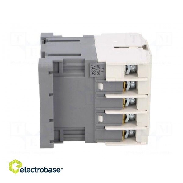 Contactor: 3-pole | NO x3 | Auxiliary contacts: NC | 230VAC | 9A | DIN фото 7