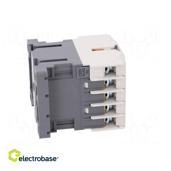 Contactor: 3-pole | NO x3 | Auxiliary contacts: NC | 230VAC | 9A | IP20 image 7