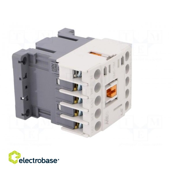 Contactor: 3-pole | NO x3 | Auxiliary contacts: NC | 230VAC | 9A | IP20 image 8