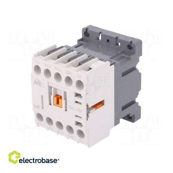 Contactor: 3-pole | NO x3 | Auxiliary contacts: NC | 230VAC | 9A | IP20 image 1