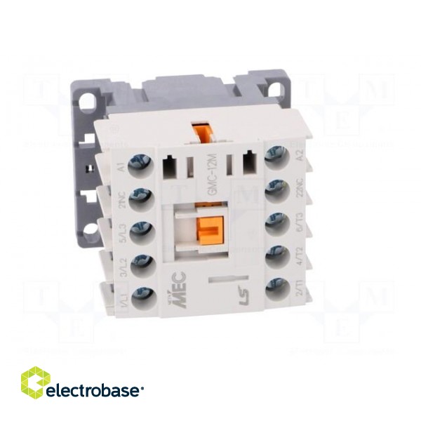Contactor: 3-pole | NO x3 | Auxiliary contacts: NC | 24VAC | 12A | IP20 image 9