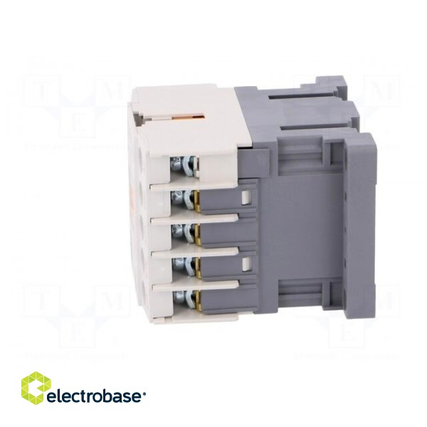 Contactor: 3-pole | NO x3 | Auxiliary contacts: NC | 24VAC | 12A | IP20 image 3