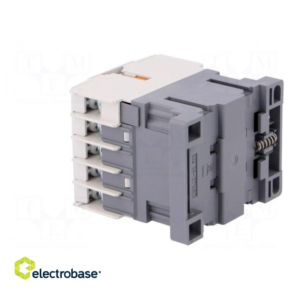 Contactor: 3-pole | NO x3 | Auxiliary contacts: NC | 24VAC | 12A | IP20 image 4