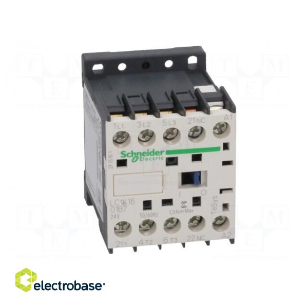 Contactor: 3-pole | NO x3 | Auxiliary contacts: NC | 24VAC | 16A | 690V image 9