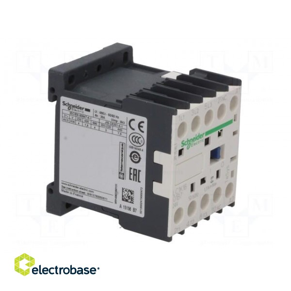 Contactor: 3-pole | NO x3 | Auxiliary contacts: NC | 24VAC | 16A | 690V image 8