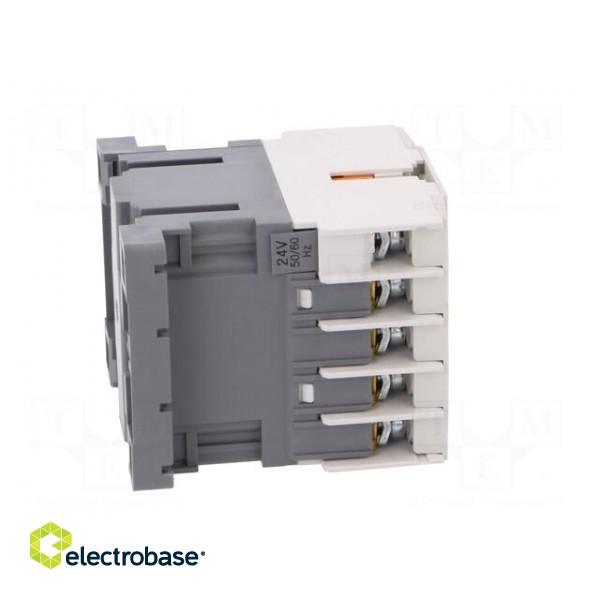 Contactor: 3-pole | NO x3 | Auxiliary contacts: NC | 24VAC | 16A | IP20 image 7