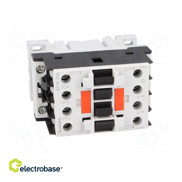 Contactor: 3-pole | NO x3 | Auxiliary contacts: NC | 24VAC | 18A | BF image 9