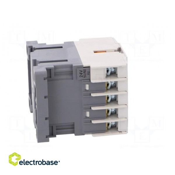 Contactor: 3-pole | NO x3 | Auxiliary contacts: NC | 24VAC | 6A | W: 45mm image 7