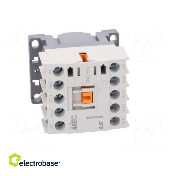 Contactor: 3-pole | NO x3 | Auxiliary contacts: NC | 24VAC | 6A | W: 45mm image 9