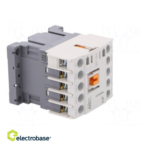 Contactor: 3-pole | NO x3 | Auxiliary contacts: NC | 24VAC | 6A | W: 45mm image 8
